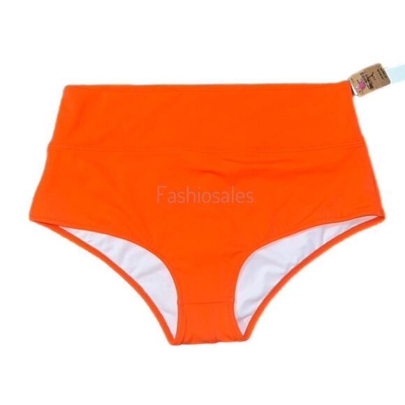 Victoria’s Secret Pink Swim High Waist Shortie Bikini Bottom bright tomato - Picture 3 of 5